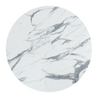 Επιφάνεια τραπεζιού Solace pakoworld Werzalit λευκό μαρμάρου Φ60εκ πάχους 25mm Επιφάνεια τραπεζιού Solace pakoworld Werzalit λευκό μαρμάρου Φ60εκ πάχους 25mm