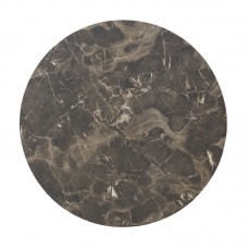 Επιφάνεια τραπεζιού Vergia pakoworld HPL σε ανθρακί όψης μαρμάρου Φ69εκ πάχους 12mm