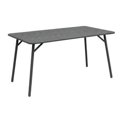 Τραπέζι Moraja pakoworld μαύρο μέταλλο 140x80x72εκ