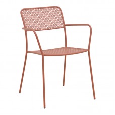 Πολυθρόνα Federal pakoworld στοιβαζόμενη terracotta μέταλλο 57x58x81.5εκ Πολυθρόνα Federal pakoworld στοιβαζόμενη terracotta μέταλλο 57x58x81.5εκ