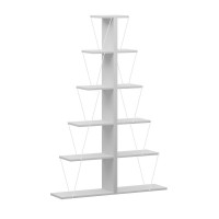 Βιβλιοθήκη mini Tars pakoworld λευκό 100x22x150εκ Βιβλιοθήκη mini Tars pakoworld λευκό 100x22x150εκ