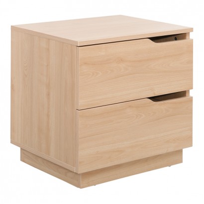 Κομοδίνο Verena pakoworld σε φυσική απόχρωση 48x40x48εκ