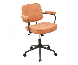 Καρέκλα γραφείου Leberta pakoworld terracotta ύφασμα 64x63,5x86-96εκ Καρέκλα γραφείου Leberta pakoworld terracotta ύφασμα 64x63,5x86-96εκ
