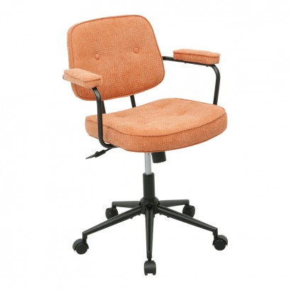 Καρέκλα γραφείου Leberta pakoworld terracotta ύφασμα 64x63,5x86-96εκ Καρέκλα γραφείου Leberta pakoworld terracotta ύφασμα 64x63,5x86-96εκ