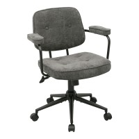 Καρέκλα γραφείου Leberta pakoworld ανθρακί ύφασμα 64x63,5x86-96εκ Καρέκλα γραφείου Leberta pakoworld ανθρακί ύφασμα 64x63,5x86-96εκ