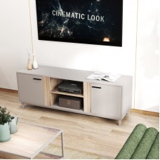 Έπιπλο τηλεόρασης Polenio pakoworld cappuccino με φυσικό 150x40x53εκ Έπιπλο τηλεόρασης Polenio pakoworld cappuccino με φυσικό 150x40x53εκ
