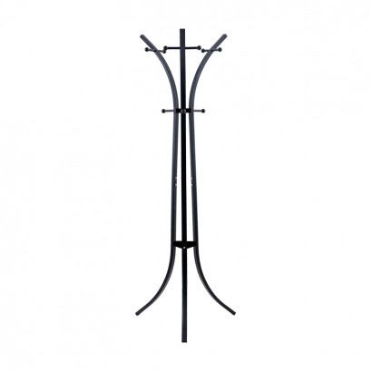 Καλόγερος ρούχων Zensine pakoworld μέταλλο σε μαύρη απόχρωση 51x63x175εκ