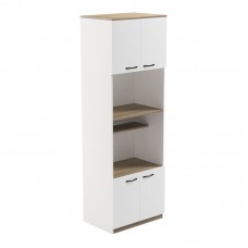 Ντουλάπα κουζίνας Rowan pakoworld σε λευκή-sonoma απόχρωση 60x42x182εκ Ντουλάπα κουζίνας Rowan pakoworld σε λευκή-sonoma απόχρωση 60x42x182εκ