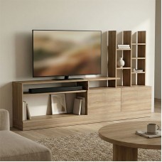 Σύνθετο σαλονιού Seruno pakoworld sonoma 170x25x100εκ Σύνθετο σαλονιού Seruno pakoworld sonoma 170x25x100εκ