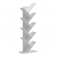 Βιβλιοθήκη Fyllo pakoworld λευκό 50x25x141.5εκ Βιβλιοθήκη Fyllo pakoworld λευκό 50x25x141.5εκ