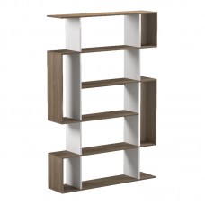 Βιβλιοθήκη Mito pakoworld sonoma - λευκό 108.5x25x161εκ Βιβλιοθήκη Mito pakoworld sonoma - λευκό 108.5x25x161εκ