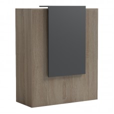 Γραφείο reception Zowel pakoworld με led sonoma-ανθρακί 90x40x110εκ Γραφείο reception Zowel pakoworld με led sonoma-ανθρακί 90x40x110εκ