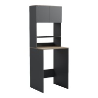 Έπιπλο πλυντηρίου Chaxe pakoworld ανθρακί-sonoma 65x32.5x183.6εκ Έπιπλο πλυντηρίου Chaxe pakoworld ανθρακί-sonoma 65x32.5x183.6εκ
