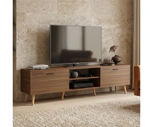 Έπιπλο τηλεόρασης Gorna pakoworld καρυδί 180x35x48.6εκ