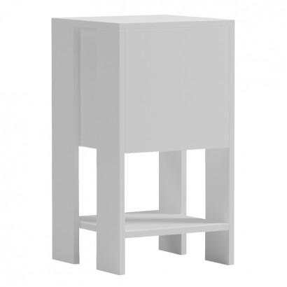 Κομοδίνο Reppo pakoworld λευκό 30x30x55εκ