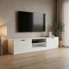 Έπιπλο τηλεόρασης Lemardo pakoworld λευκό 180x40x40εκ Έπιπλο τηλεόρασης Lemardo pakoworld λευκό 180x40x40εκ