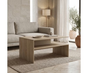 Τραπέζι σαλονιού Coffa pakoworld sonoma 90x60x45εκ Τραπέζι σαλονιού Coffa pakoworld sonoma 90x60x45εκ