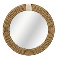 Καθρέπτης Rope pakoworld φυσικό 60x2x60εκ Καθρέπτης Rope pakoworld φυσικό 60x2x60εκ