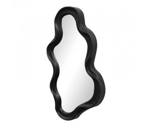 Καθρέπτης Liquid pakoworld pp σε μαύρη απόχρωση 26x2.7x39εκ
