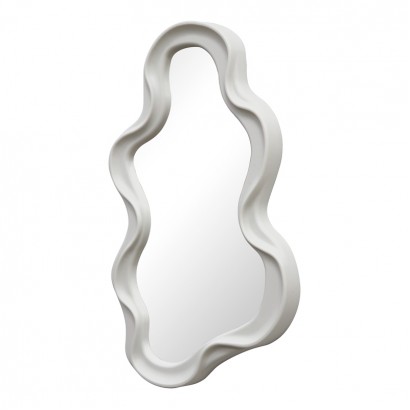 Καθρέπτης Liquid pakoworld pp σε λευκή απόχρωση 26x2.7x39εκ