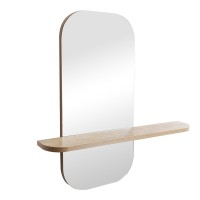 Καθρέπτης Lunaria pakoworld MDF σε φυσική απόχρωση 60x11.5x60εκ Καθρέπτης Lunaria pakoworld MDF σε φυσική απόχρωση 60x11.5x60εκ