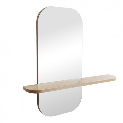 Καθρέπτης Lunaria pakoworld MDF σε φυσική απόχρωση 60x11.5x60εκ Καθρέπτης Lunaria pakoworld MDF σε φυσική απόχρωση 60x11.5x60εκ