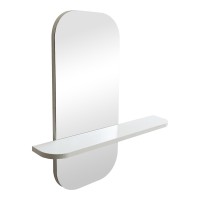 Καθρέπτης Lunaria pakoworld λευκό MDF 60x11.5x60εκ Καθρέπτης Lunaria pakoworld λευκό MDF 60x11.5x60εκ
