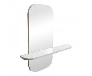 Καθρέπτης Lunaria pakoworld λευκό MDF 60x11.5x60εκ Καθρέπτης Lunaria pakoworld λευκό MDF 60x11.5x60εκ