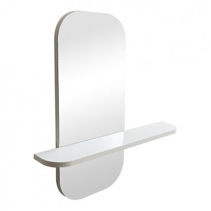 Καθρέπτης Lunaria pakoworld λευκό MDF 60x11.5x60εκ