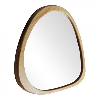 Καθρέπτης Ione pakoworld MDF σε φυσική απόχρωση 55x2,5x60 εκ
