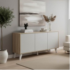 Μπουφές Billie pakoworld sonoma-γκρι 149x40x77εκ Μπουφές Billie pakoworld sonoma-γκρι 149x40x77εκ