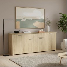 Μπουφές Kinley pakoworld sonoma 210x40x82εκ Μπουφές Kinley pakoworld sonoma 210x40x82εκ