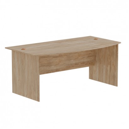 Γραφείο εργασίας Anze pakoworld φυσικό μελαμίνης 180x93.5x75εκ