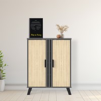 Παπουτσοθήκη-ντουλάπι Shoby pakoworld sonoma-ανθρακί 70.5x30x91εκ Παπουτσοθήκη-ντουλάπι Shoby pakoworld sonoma-ανθρακί 70.5x30x91εκ