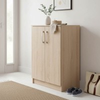 Παπουτσοθήκη-ντουλάπι Shordo pakoworld μελαμίνη σε φυσικό χρώμα 60x40.5x80εκ