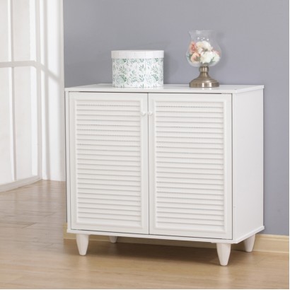 Παπουτσοθήκη-ντουλάπι Ronan pakoworld σε λευκή απόχρωση 70.5x35x66εκ