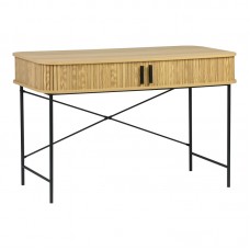 Γραφείο εργασίας Scandi pakoworld MDF/Metal σε φυσική απόχρωση με μεταλλικά μαύρα πόδια 120x60x76,5εκ Γραφείο εργασίας Scandi pakoworld MDF/Metal σε φυσική απόχρωση με μεταλλικά μαύρα πόδια 120x60x76,5εκ