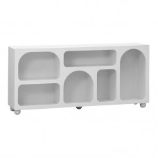 Μπουφές Emersi pakoworld με ράφια mdf σε λευκή απόχρωση 164x34x76εκ Μπουφές Emersi pakoworld με ράφια mdf σε λευκή απόχρωση 164x34x76εκ