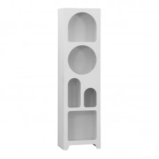 Βιβλιοθήκη Emersi pakoworld mdf σε λευκή απόχρωση 48x35x180εκ Βιβλιοθήκη Emersi pakoworld mdf σε λευκή απόχρωση 48x35x180εκ