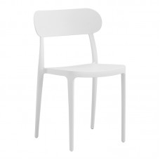 Καρέκλα Amvroan στοιβαζόμενη pakoworld με UV protection λευκό pp 51x49x79.5εκ Καρέκλα Amvroan στοιβαζόμενη pakoworld με UV protection λευκό pp 51x49x79.5εκ
