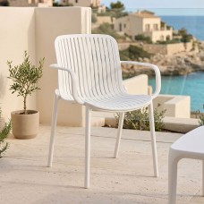 Πολυθρόνα Teragi στοιβαζόμενη pakoworld pp με UV protection λευκή 59x57x82εκ Πολυθρόνα Teragi στοιβαζόμενη pakoworld pp με UV protection λευκή 59x57x82εκ