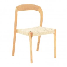 Καρέκλα Tavrine pakoworld σχοινί-rubberwood σε φυσική απόχρωση 47x59x78εκ Καρέκλα Tavrine pakoworld σχοινί-rubberwood σε φυσική απόχρωση 47x59x78εκ