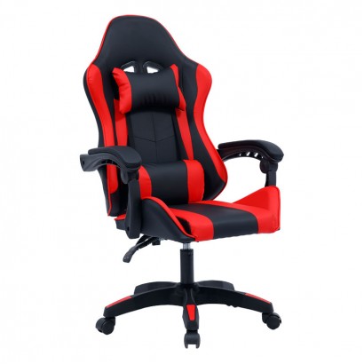 Καρέκλα γραφείου gaming William pakoworld PU μαύρο-κόκκινο Καρέκλα γραφείου gaming William pakoworld PU μαύρο-κόκκινο