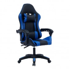 Καρέκλα γραφείου gaming William pakoworld PU μαύρο-μπλε Καρέκλα γραφείου gaming William pakoworld PU μαύρο-μπλε