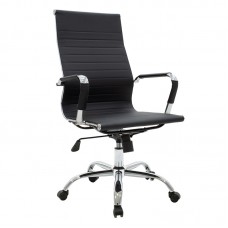 Καρέκλα γραφείου διευθυντή Valter pakoworld μαύρο pu 55.5x58x108εκ
