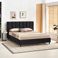 Κρεβάτι διπλό Sensa pakoworld μαύρο ύφασμα 160x200εκ Κρεβάτι διπλό Sensa pakoworld μαύρο ύφασμα 160x200εκ