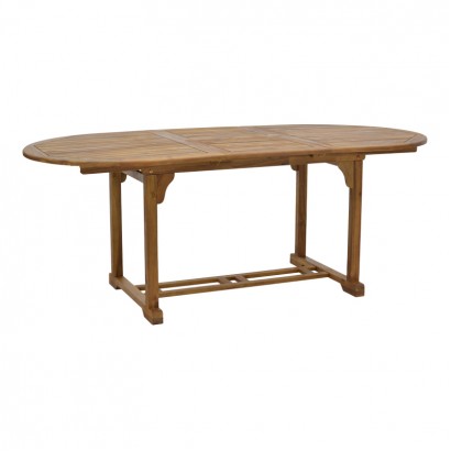 Τραπέζι Sopho pakoworld επεκτεινόμενο φυσικό ξύλο ακακίας 200/150x100x75εκ