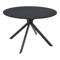 Τραπέζι Xuson pakoworld μαύρο mdf με μεταλλικό πόδι Φ120x75εκ Τραπέζι Xuson pakoworld μαύρο mdf με μεταλλικό πόδι Φ120x75εκ