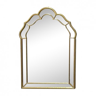 Καθρέπτης Xoton Inart χρυσό μέταλλο 60x3x90εκ