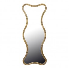 Καθρέπτης Boulen Inart μέταλλο σε χρυσή απόχρωση 51x2x126εκ